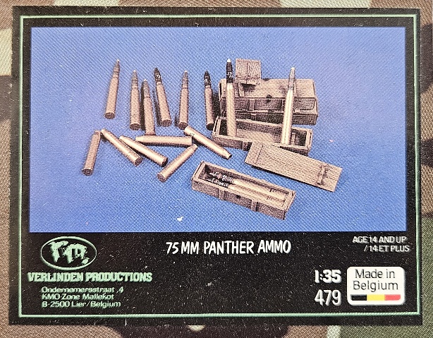 Verlinden Productions 479 75mm Panther Ammo 1/35