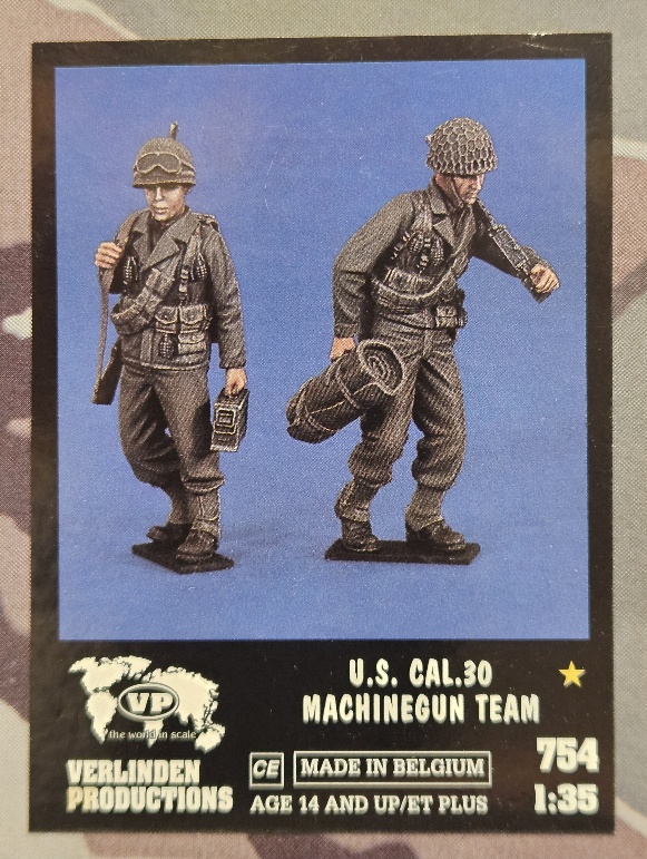 Verlinden Productions 754 U.S. Cal.30 Machinegun Team 1/35
