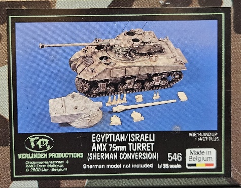 Verlinden Productions 546 Egyptian / Israeli AMX 75mm Turret (Sherman Conversion) 1/35