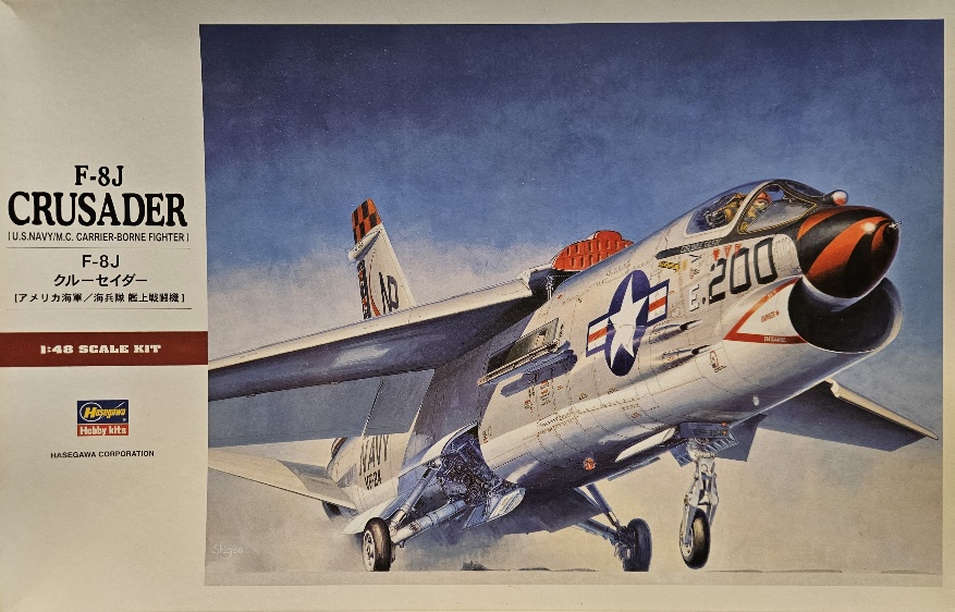 Hasegawa 07226 F-8J Crusader U.S. NAVY/M.C. Carrier-Borne Fighter 1/48