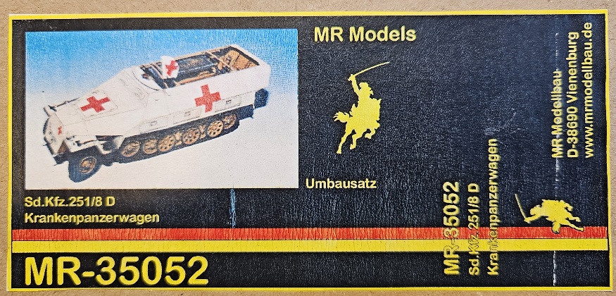 MR Models MR-35052 Sd.Kfz. 251/8 D Krankenpanzerwagen incl. Tamiya 35195 1/35