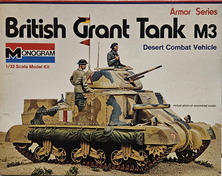 2 Monogram 7535 British Grant Tank M3 1/32