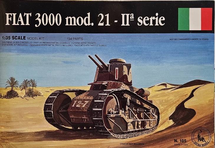 Tauro Model  105 Fiat 3000 mod. 21 - IIa Serie 1/35