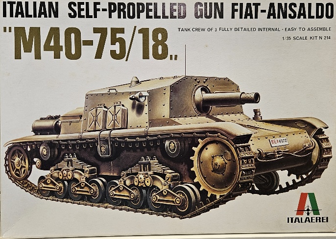 Italeri 214 Italian Self-Propelled Gun Fiat-Ansaldo 1/35