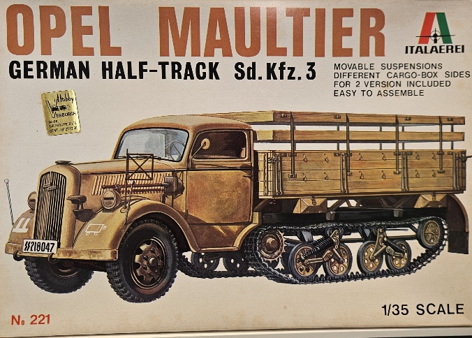 Italeri 221 Opel Maultier German Half-Track Sd.Kfz. 3 1/35