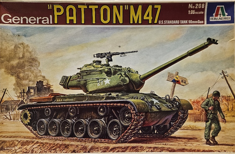 3 Italeri 208 General "Patton" M47 1/35