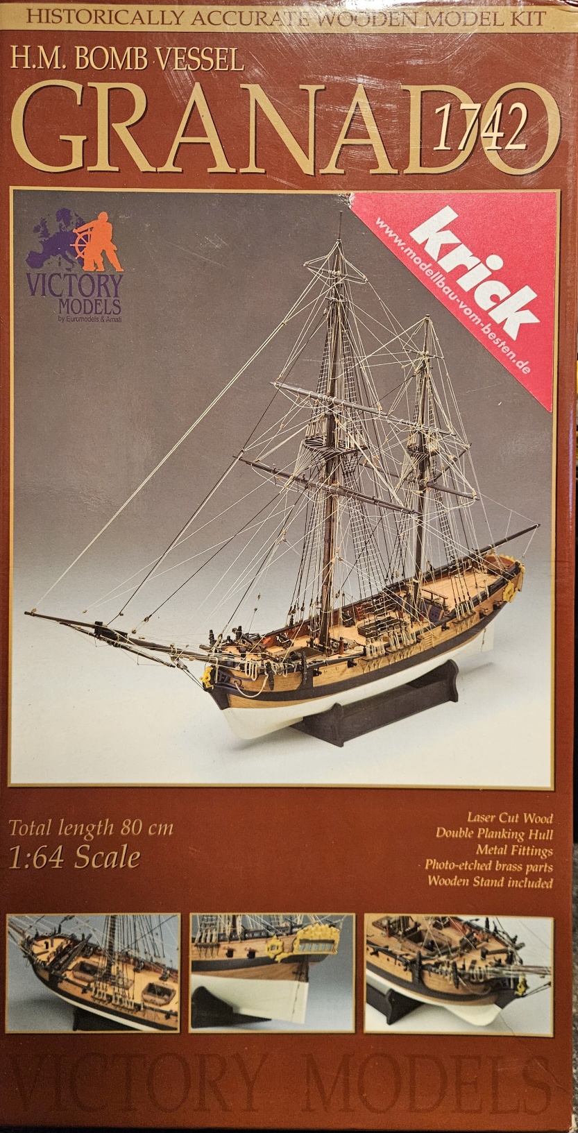 Krick 25046 H.M. Bomb Vessel Granado 1742 1/64