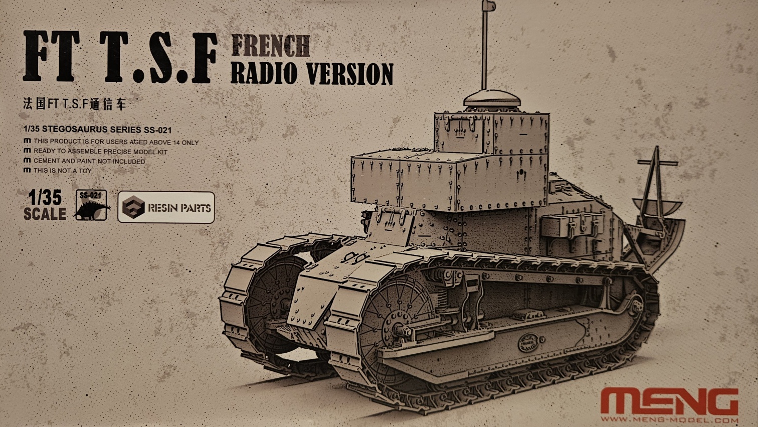 01 Meng SS-021 FT T.S.F French Radio Version 1/35