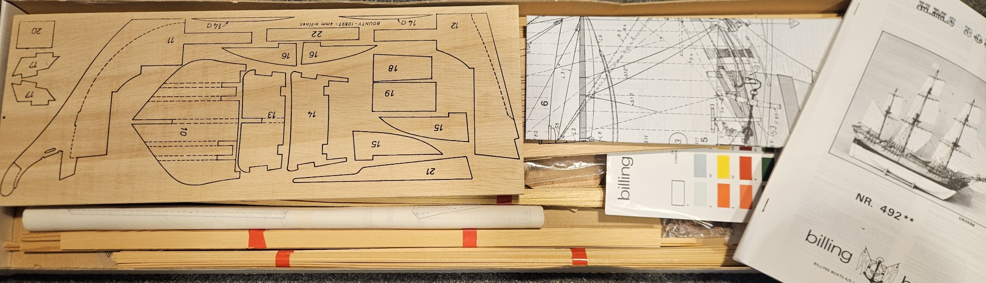 Billing Boats no. 492 H.M.S. Bounty 1/50 - Afbeelding 2