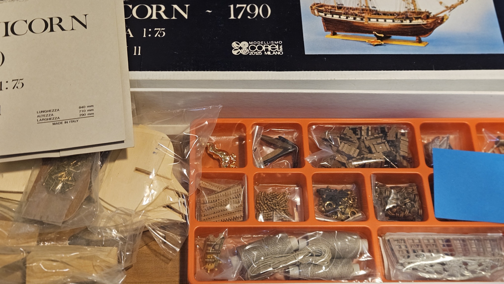 Corel no. SM 11 H.M.S. Unicorn - 1790 1/75 - Afbeelding 2