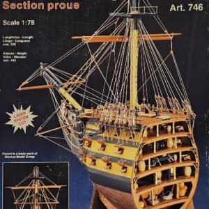 Panart 746 Boegdoorsnede van de H.M.S. Victory 1/78