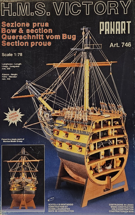 Panart 746 Boegdoorsnede van de H.M.S. Victory 1/78