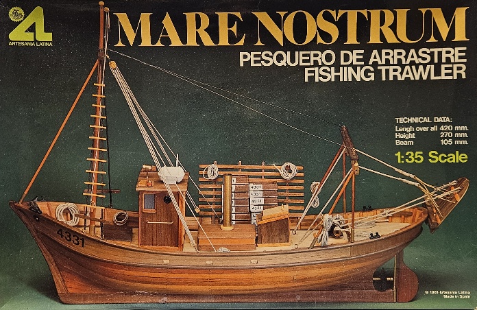 Artesania Latina 300 Mare Nostrum Fishing Trawler 1/35