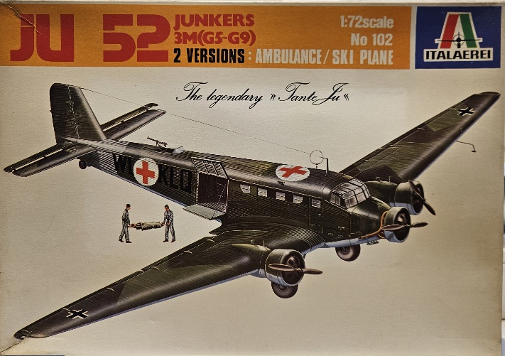 5 Italeri 102 Junkers Ju-52 3m(G5-G9) 2 versions Ambulance / Ski Plane 1/72