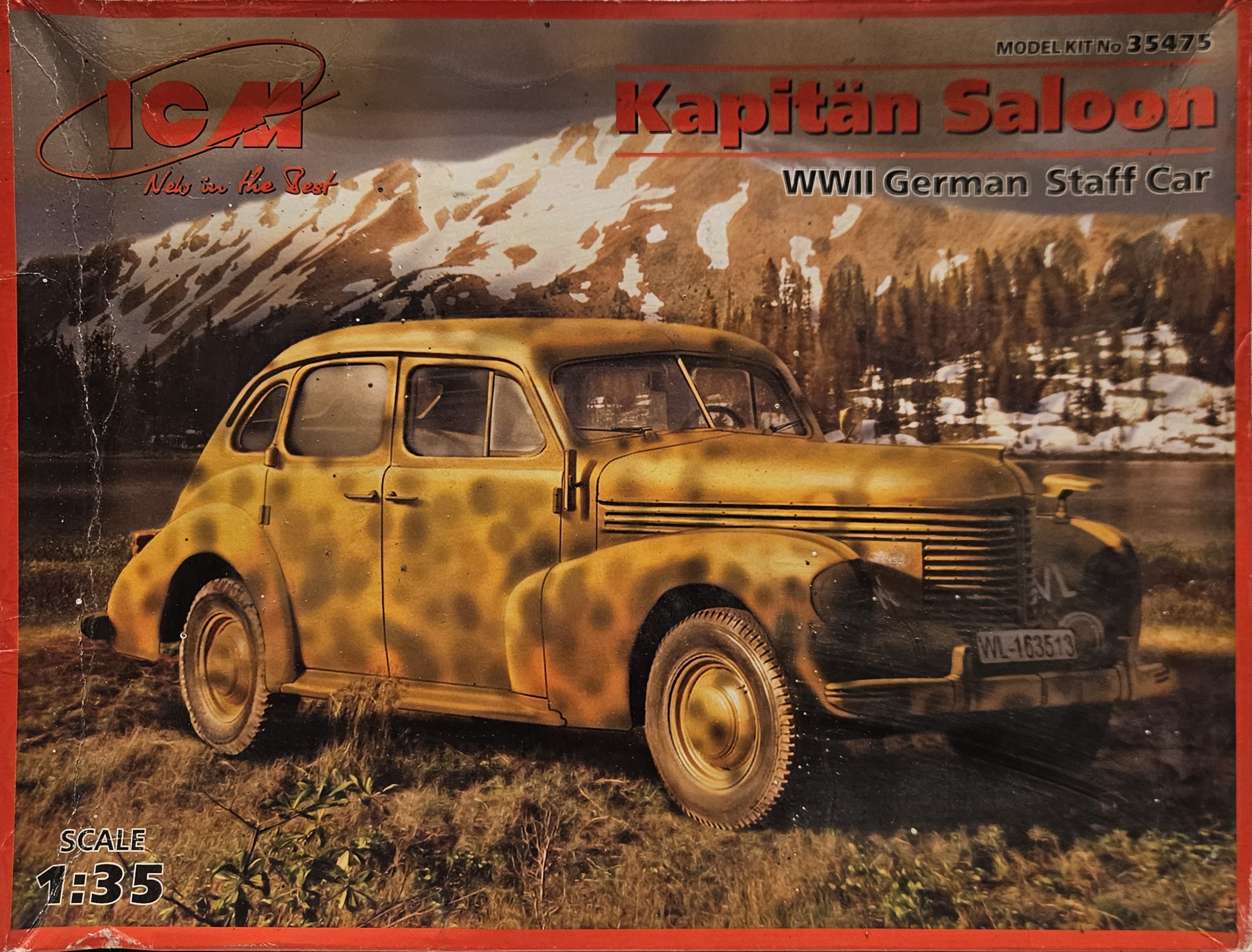 ICM  35475 Kapitän Saloon WWII German Staff Car 1/35