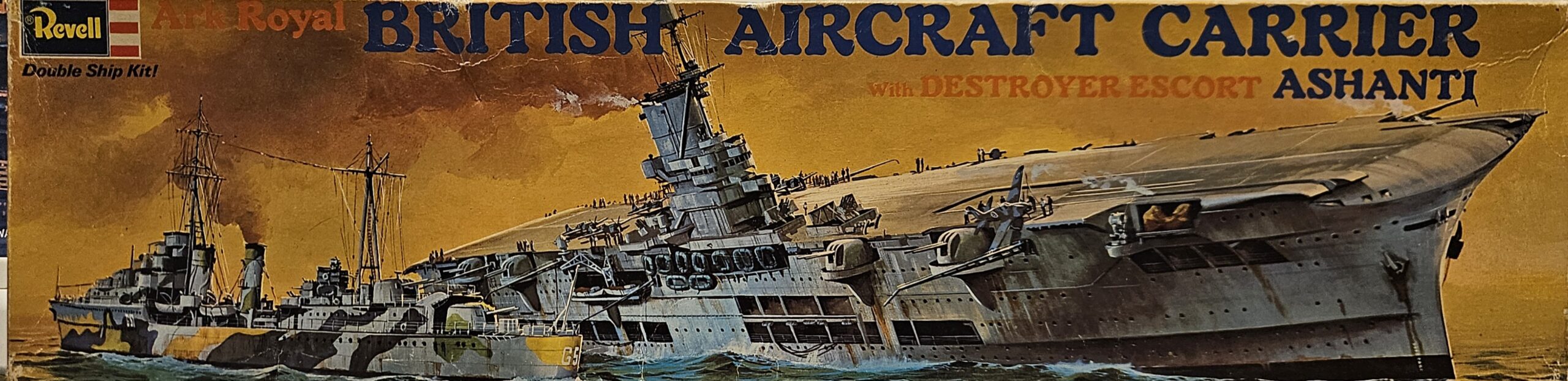 Revell H-312 British Aircraft Carrier Ark Royal with Destroyer Escort Ashanti 1/720