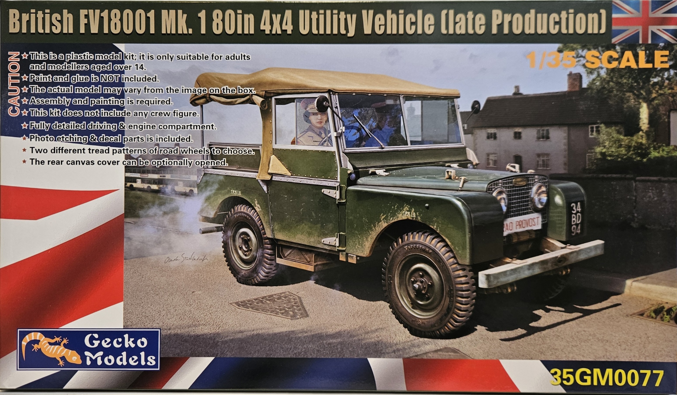 01 Gecko Models 35GM0077 British FV18001 Mk.1 80in. 4X4 Utility Vehicle (Late Production) 1/35