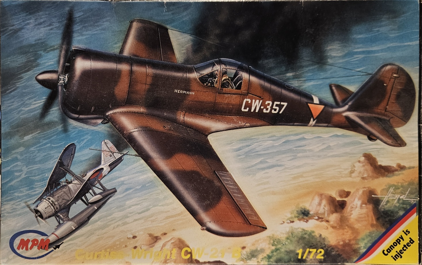 4 MPM 72073 Curtiss-Wright CW-21 B NL-Versie 1/72