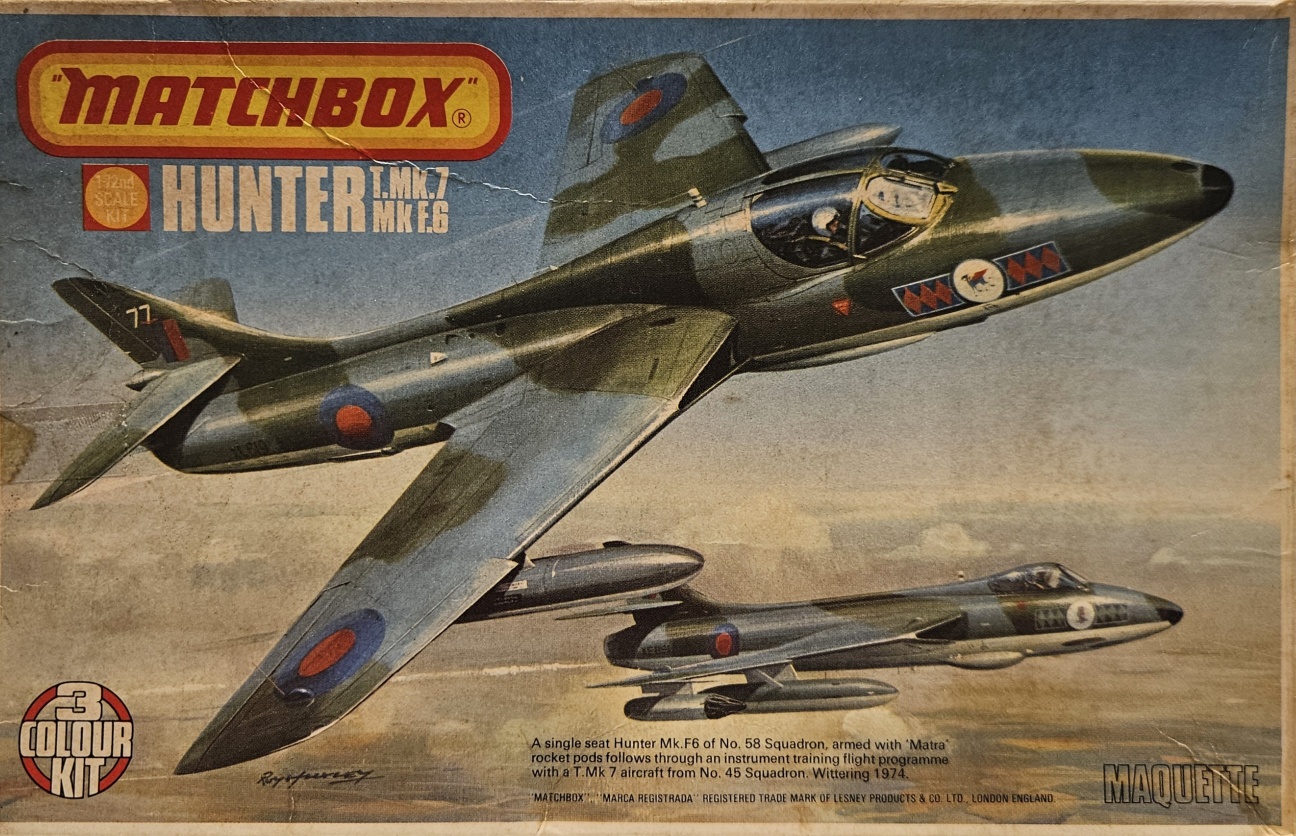1 Matchbox PK-117 Hunter T.Mk.7 / Mk.F.6 1/72