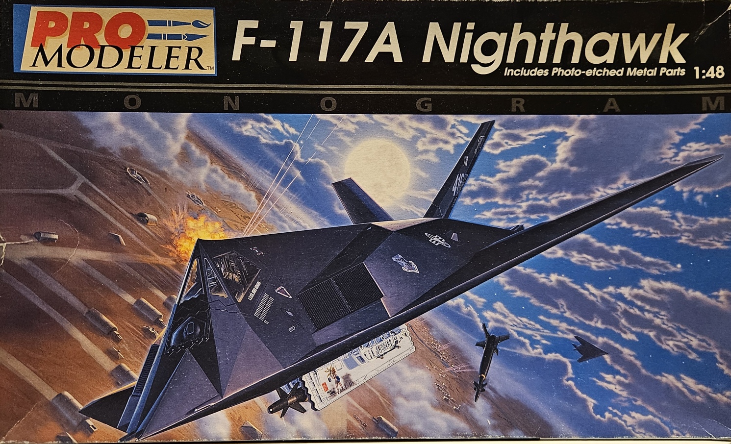 4 Monogram 5922 F-117A Nighthawk 1/48