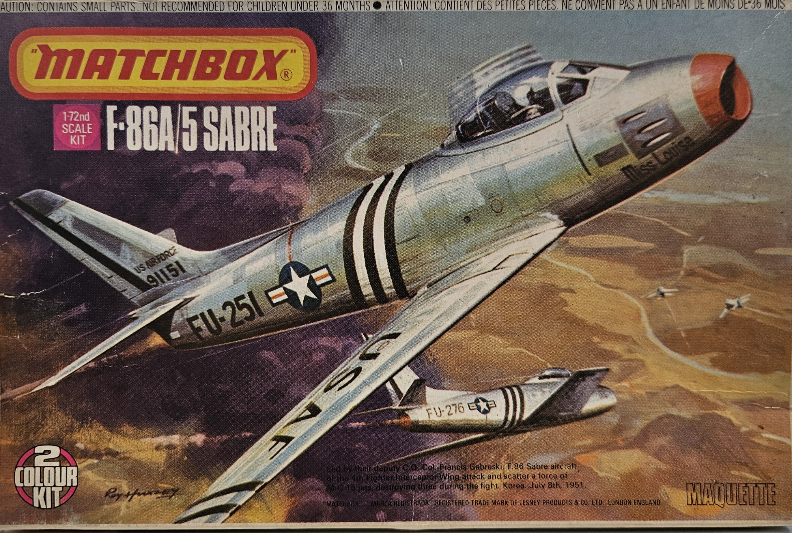 Matchbox PK-32 F-86A/5 Sabre 1/72