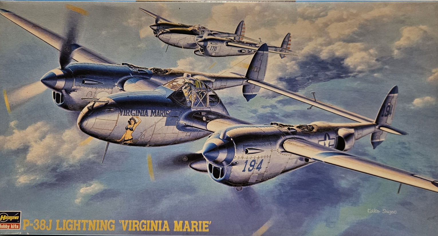 Hasegawa 09101 P-38J Lightning 'Virginia Marie' 1/48