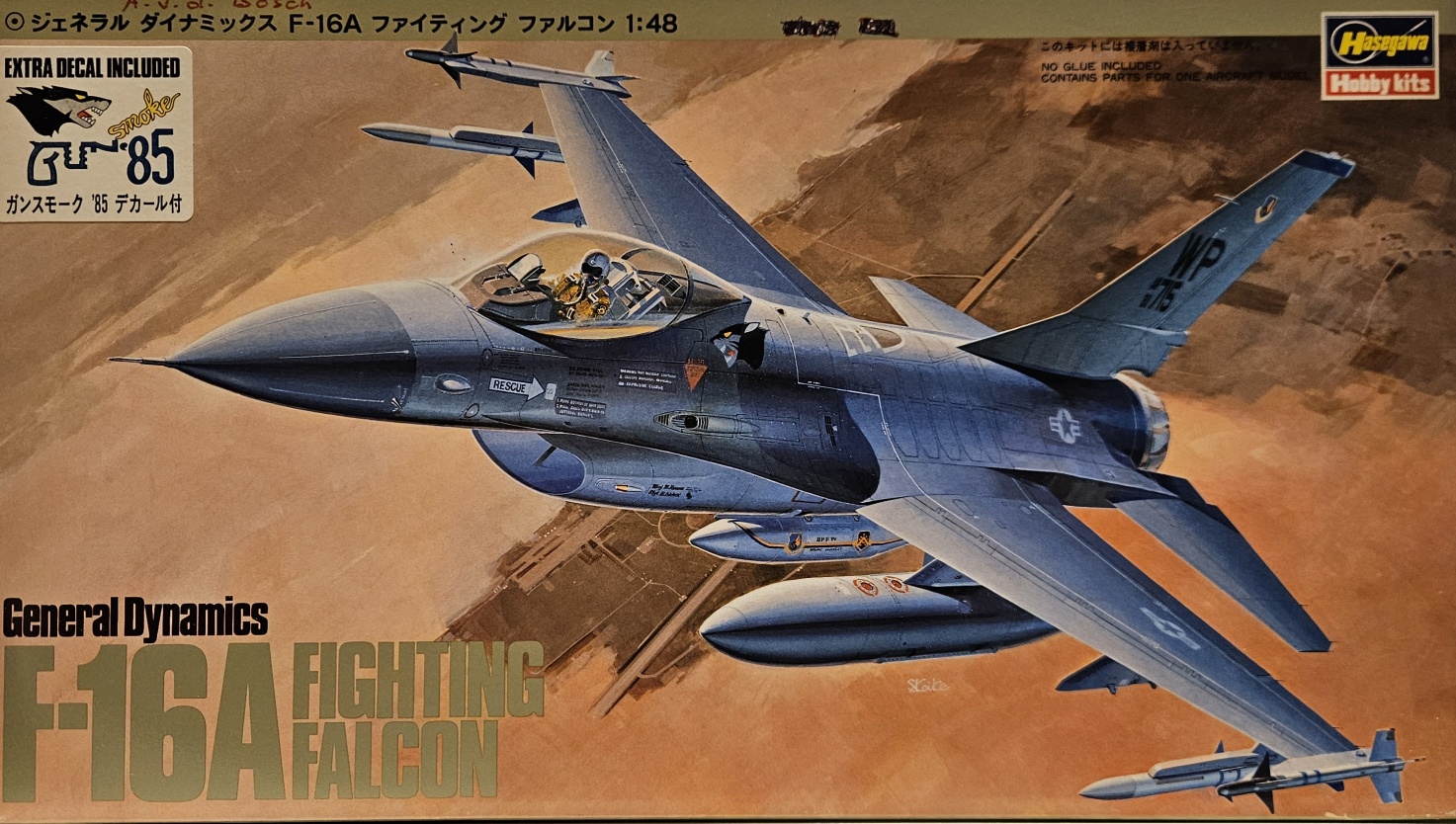 Hasegawa V001 F-16A Fighting Falcon KLU 1/48