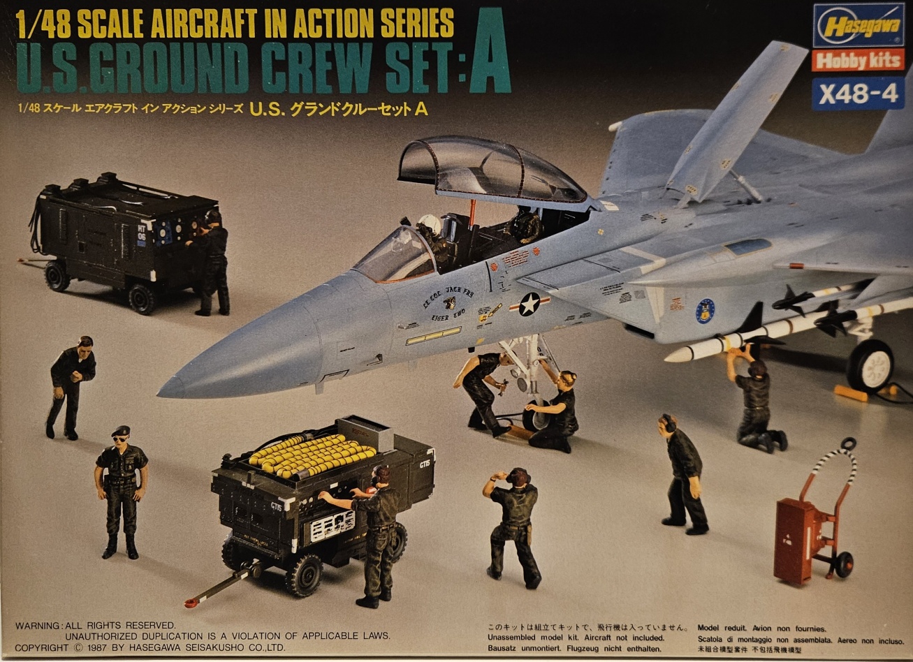 Hasegawa X48-4 U.S. Ground Crew Set: A 1/48