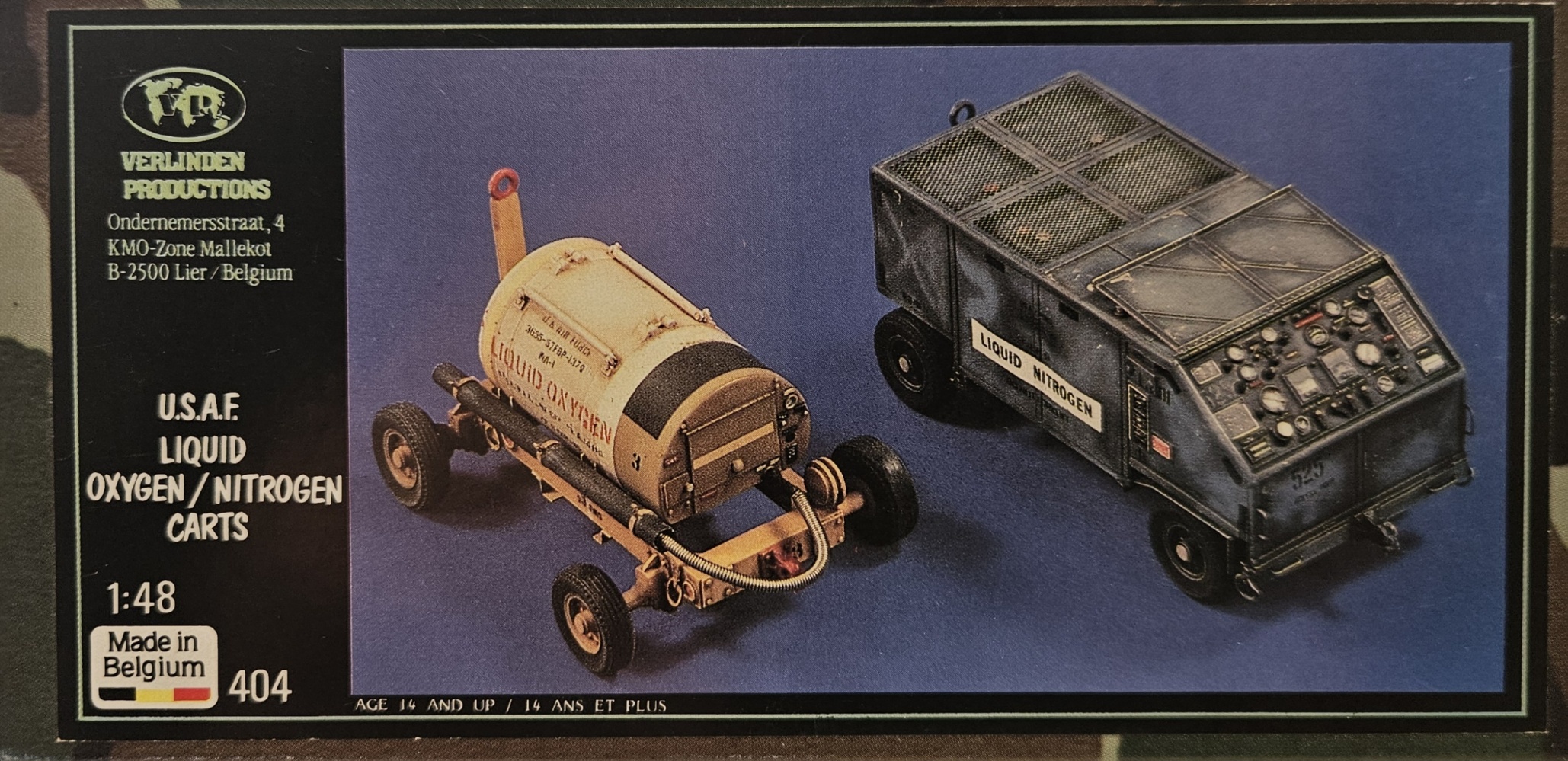 Verlinden Productions 404 U.S.A.F. Liquid Oxygen / Nitrogen Carts 1/48