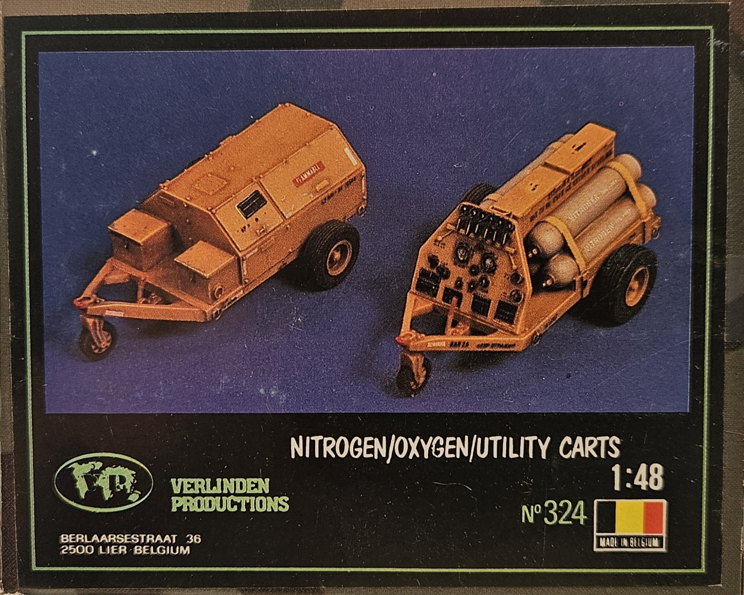 Verlinden Productions 324 Nitrogen /Oxygen / Utility Carts 1/48