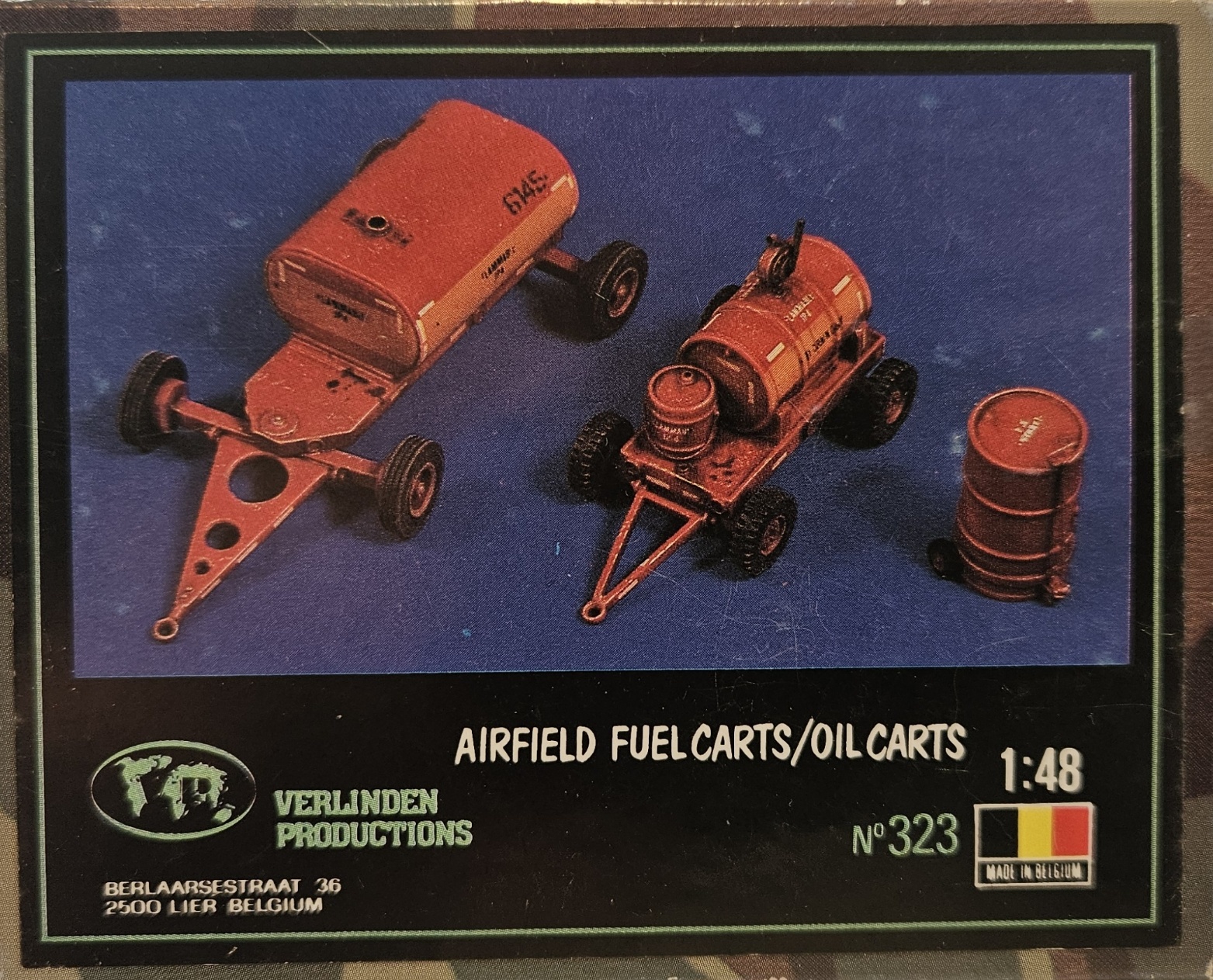 Verlinden Productions 323 Airfield Fuel Carts / Oil Carts 1/48