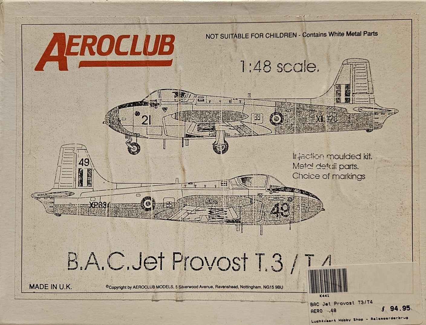 Aeroclub B.A.C. Jet Provost T.3 / T.4 1/48