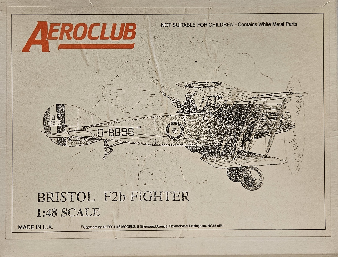 Aeroclub Brisol F2b Fighter inclusief Nederlandse Decals LVA 1/48