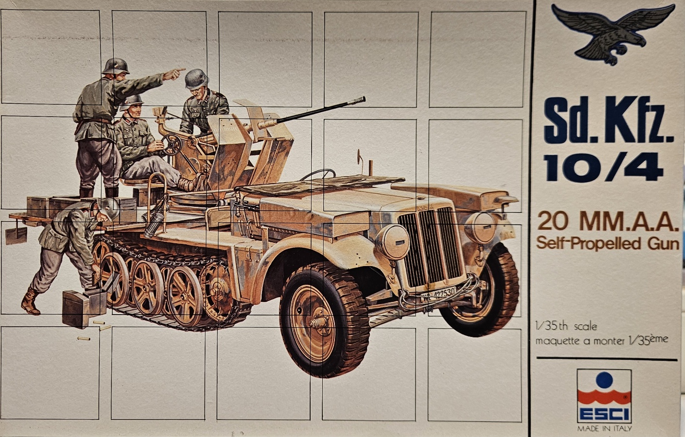 Esci 5018 Sd.Kfz. 10/4 20 MM. A.A. Self-Propelled Gun 1/35