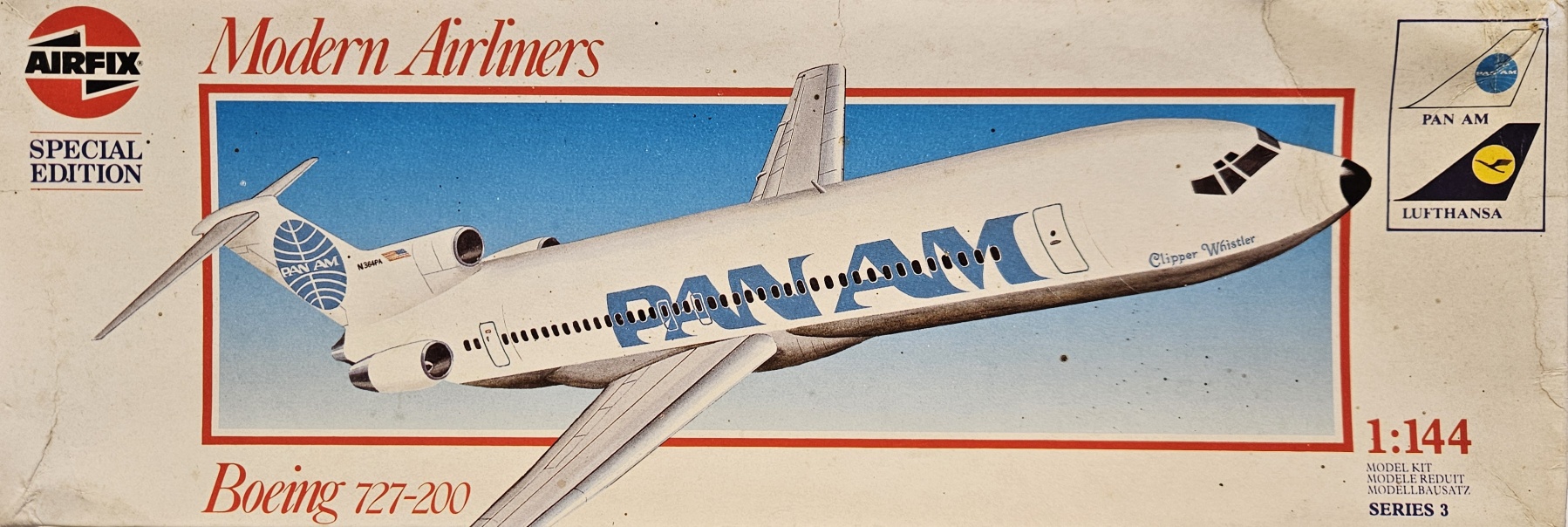 Airfix 03183 Boeing 727-200 PanAm 1/144