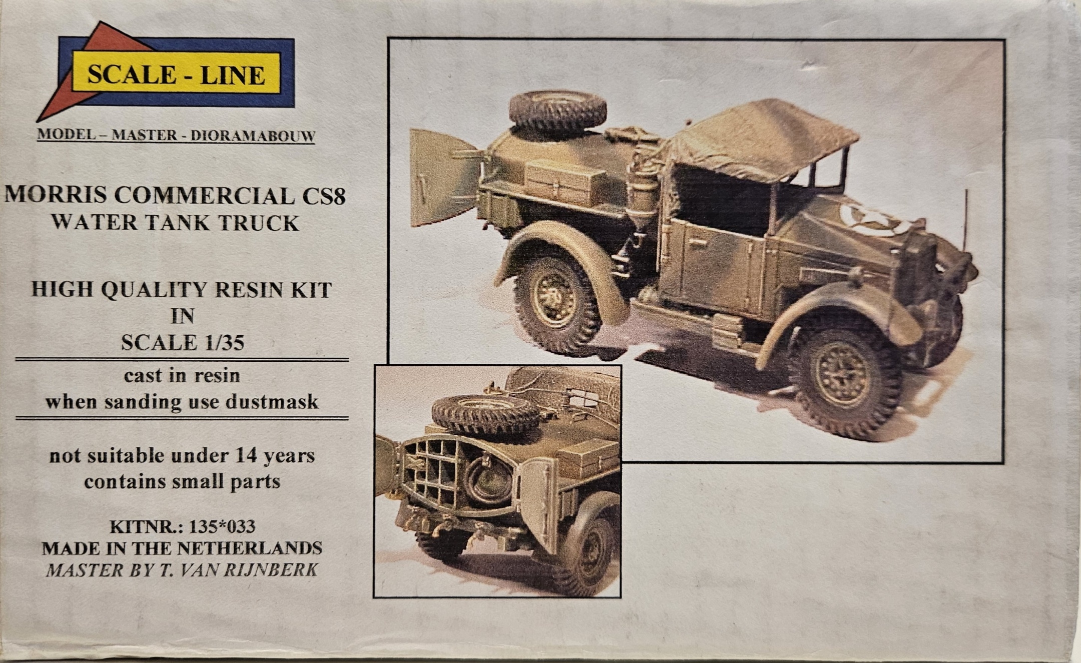 Scale-Line 135*033 Morris Commercial CS8 Water Tank Truck 1/35