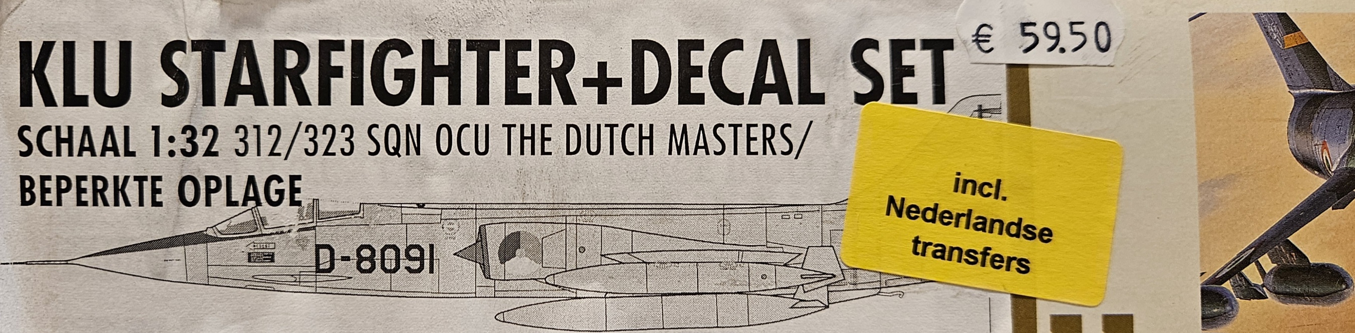 Hasegawa 08061 F-104G/S Starfighter Speciale Uitgave met NL Decals 1/32 - Afbeelding 2