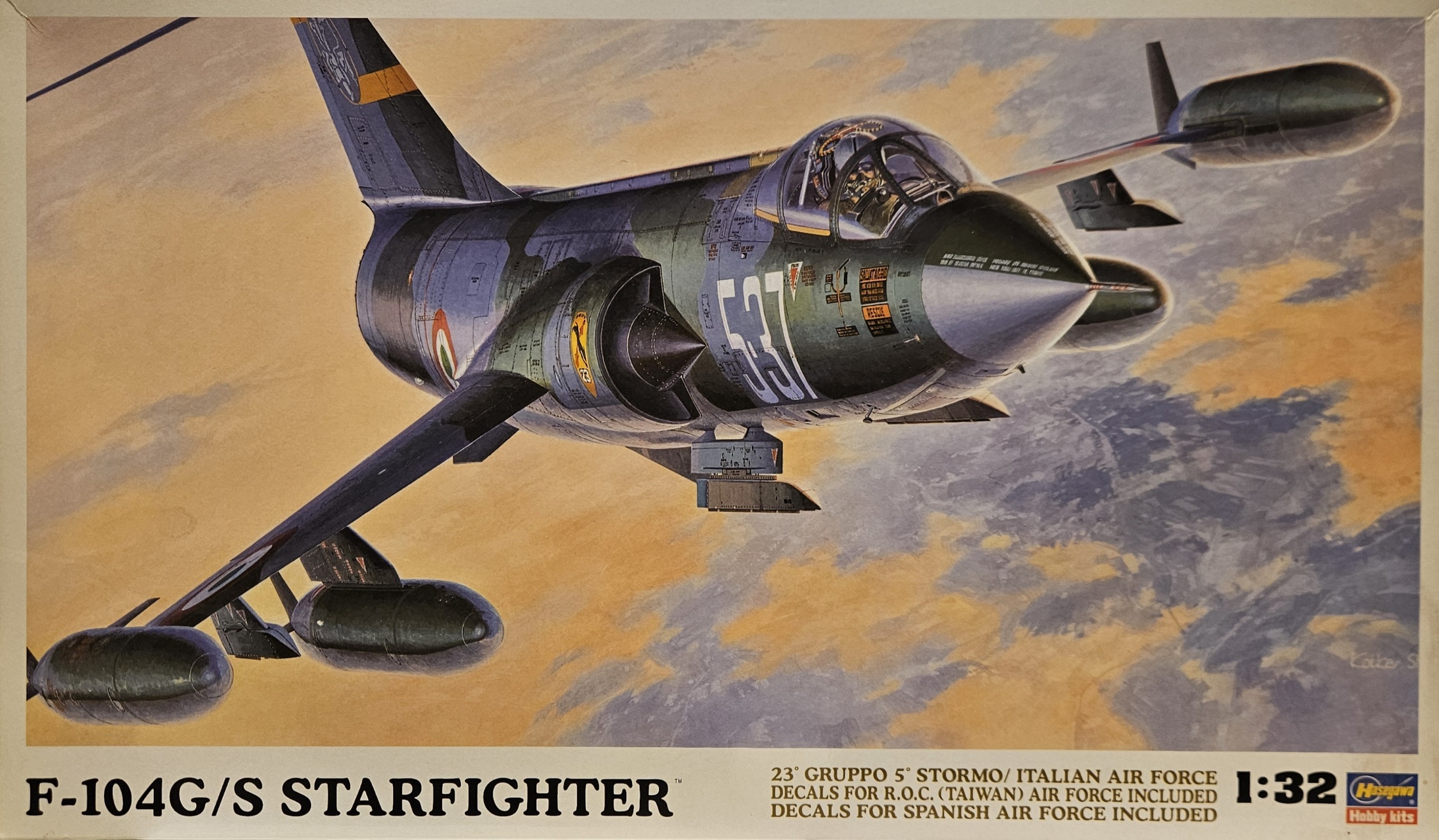Hasegawa 08061 F-104G/S Starfighter Speciale Uitgave met NL Decals 1/32