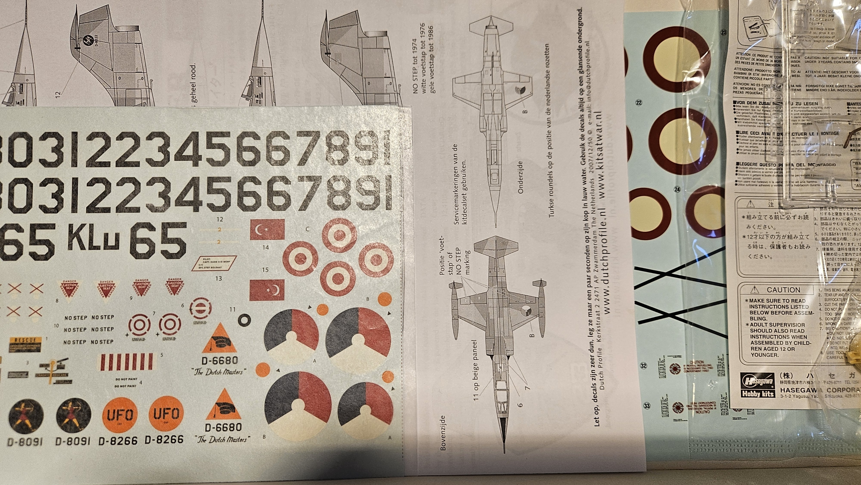 Hasegawa 08061 F-104G/S Starfighter Speciale Uitgave met NL Decals 1/32 - Afbeelding 3