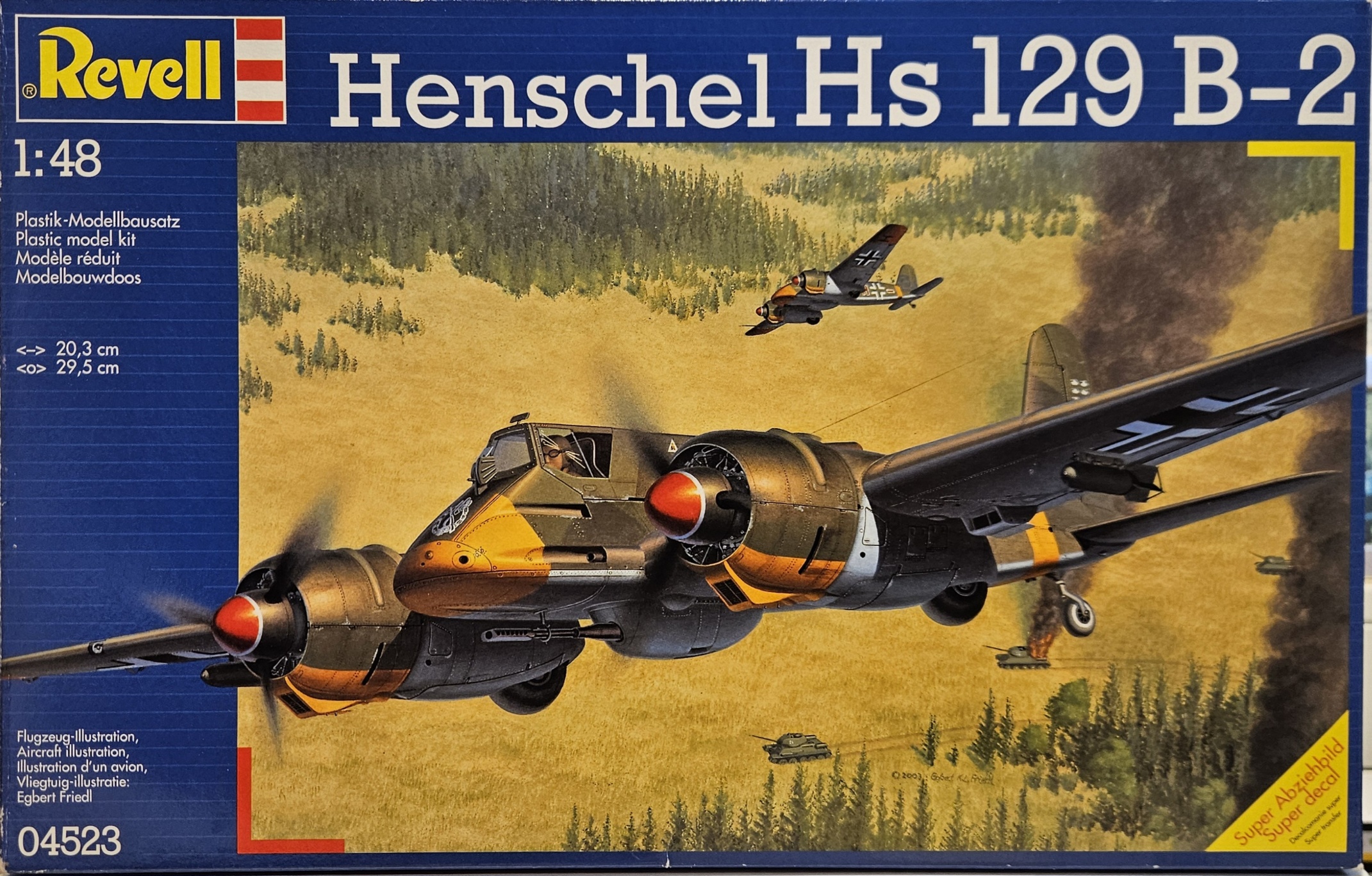 4 Revell 04523 Henschel Hs 129 B-2 1/48