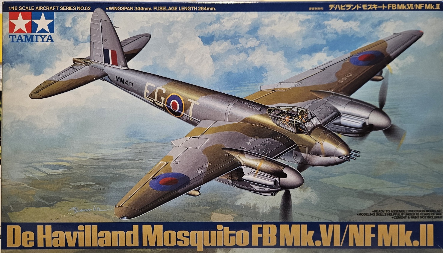 5 Tamiya 61062 De Havilland Mosquito FB Mk.VI / NF Mk.II 1/48