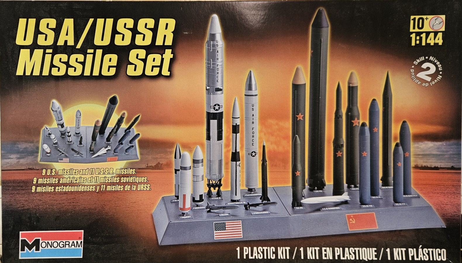 3 Monogram 85-7860 USA / USSR Missile Set 1/144