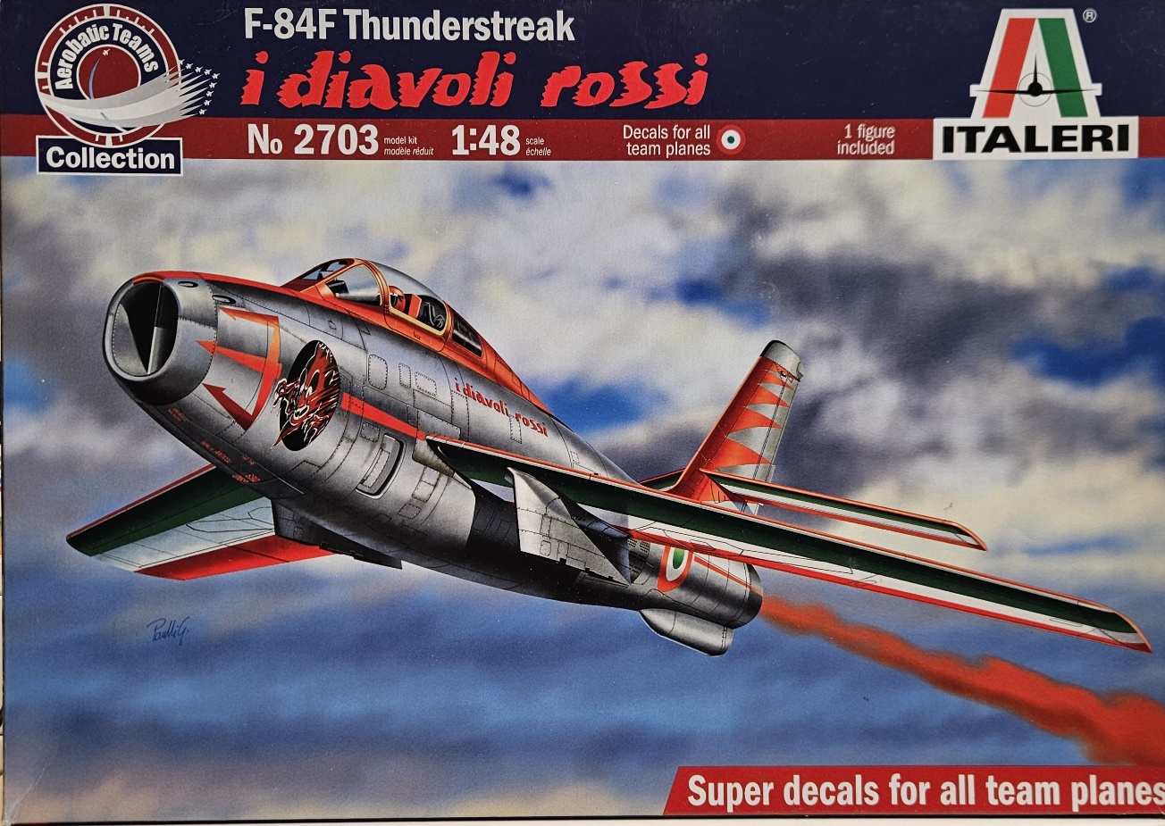 4 Italeri 2703 F-84F Thunderstreak i diavoli rossi 1/48