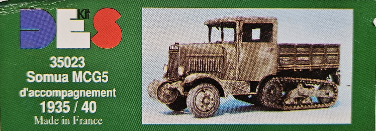 DES Kit 35023 Somua MCG5 d'accompagnement 1935 / 40 1/35