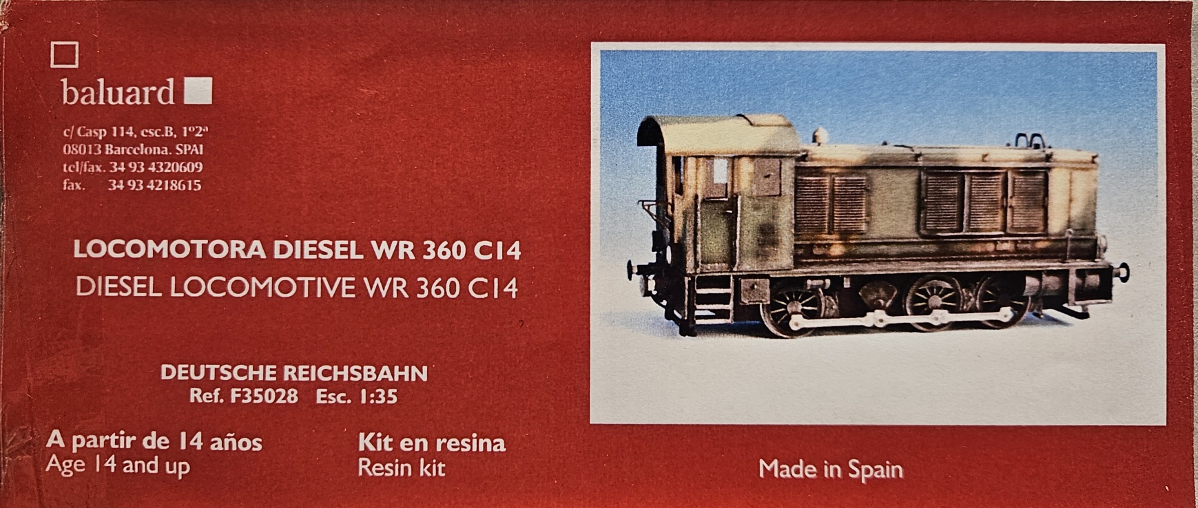 Baluard F35028 Diesel Locomotive WR 360 C14 1/35