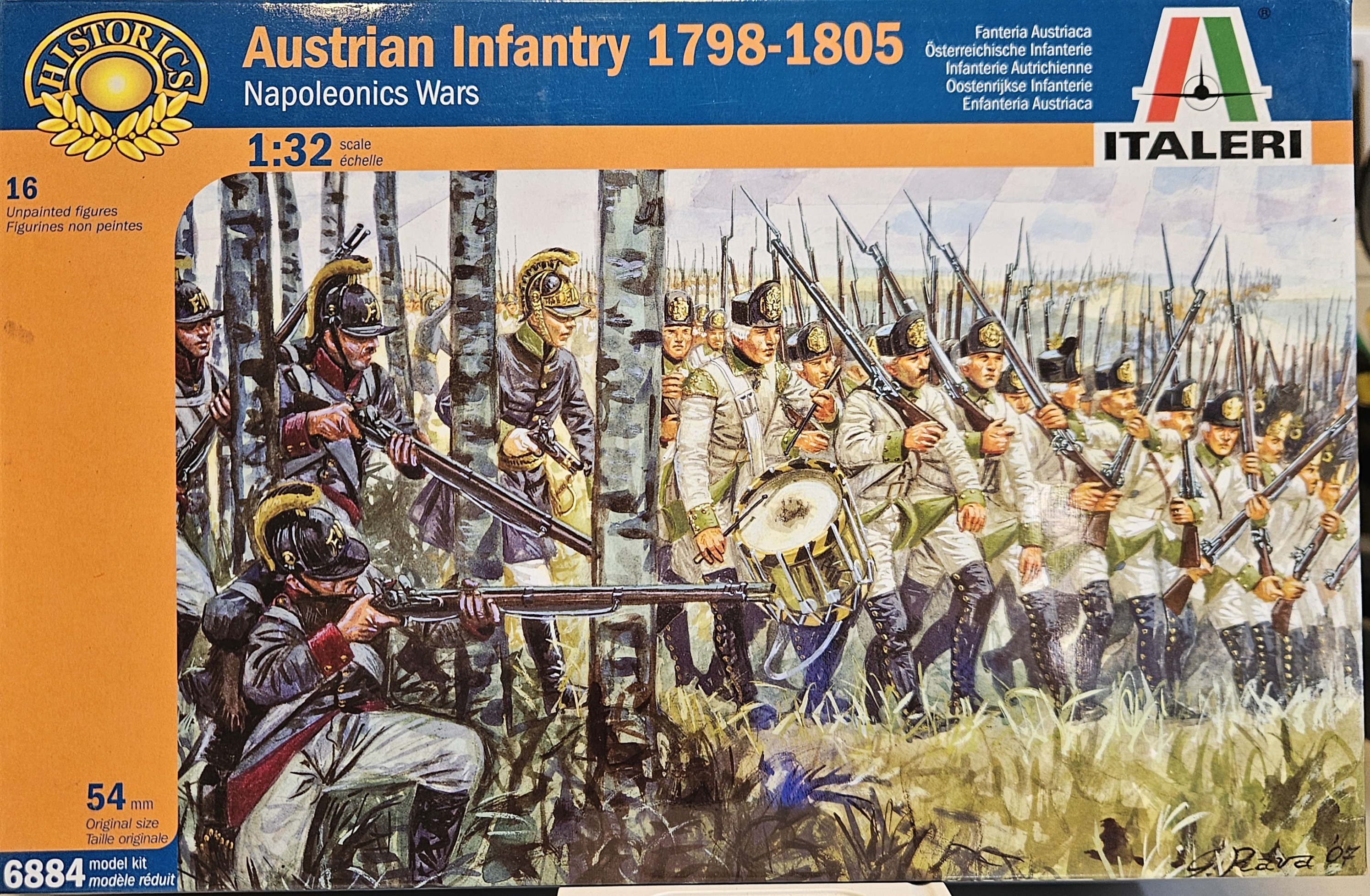 Italeri 6884 Austrian Infantry 1798 - 1805 Napoleonics Wars 1/32