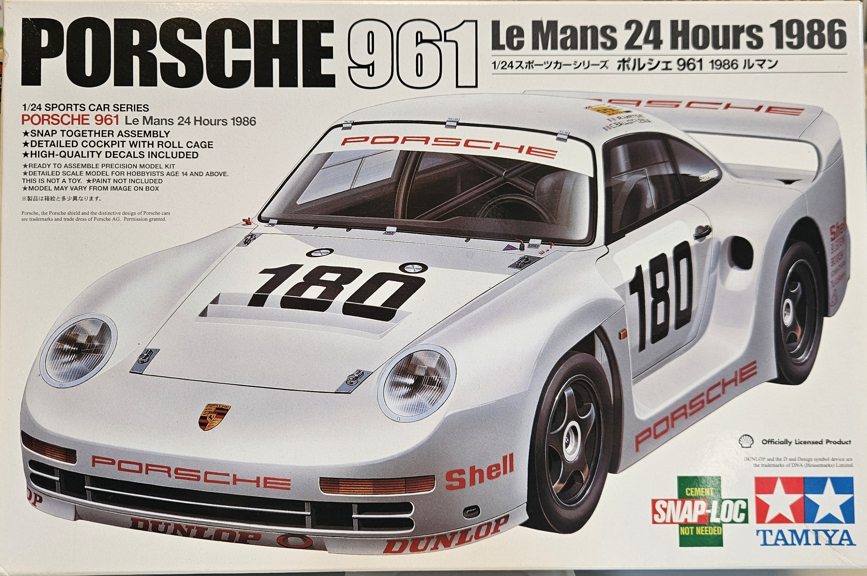 Tamiya 24320 Porsche 961 Le Mans 24 Hours 1986 1/24