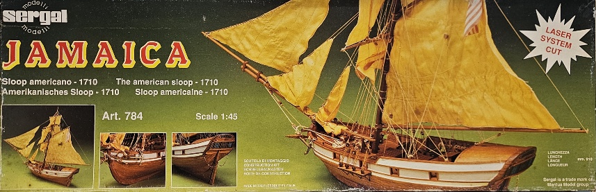 Sergal / Mantua Model 784 Jamaica "The American Sloop" 1/45
