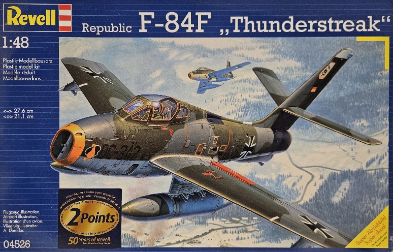 Revell 04526 Republic F-84F "Thunderstreak" KLU decals1/48