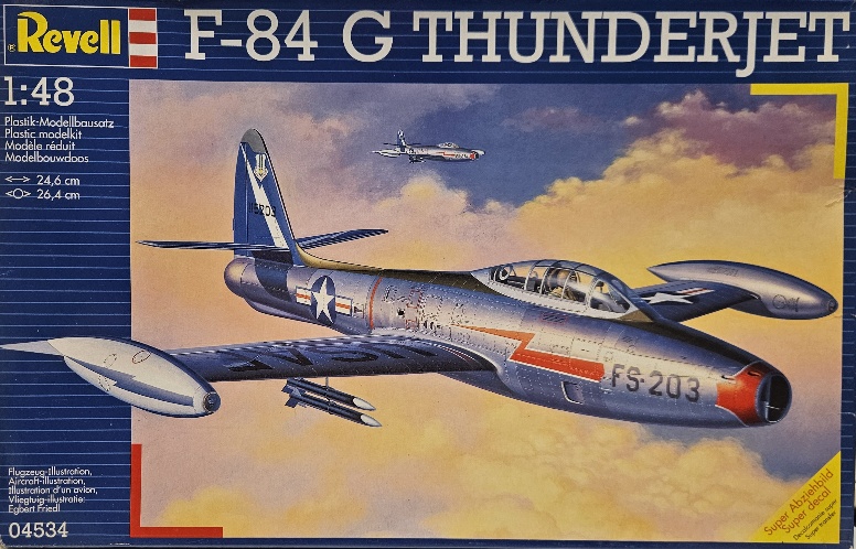 Revell 04534 F-84 G Thunderjet met KLU Decals 1/48